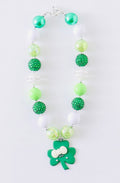 St. Patrick Clover Bubble Necklace