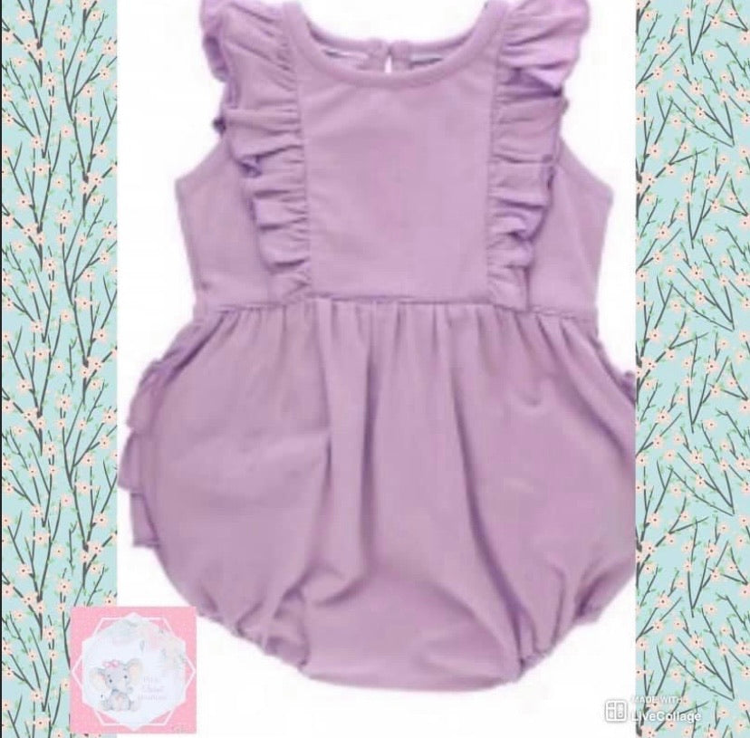 Lilac Waterfall Bubble Romper