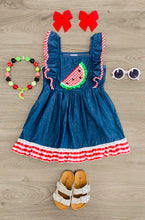 Load image into Gallery viewer, Watermelon Flutter Dress
