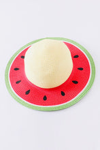 Load image into Gallery viewer, Watermelon Straw Hat
