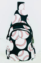 Load image into Gallery viewer, Medium Baseball Sling Backpack
